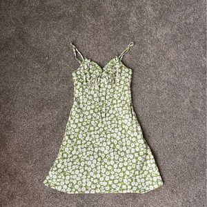 Princess Polly Floral Green Mini Dress size 2